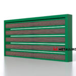 Планкен для забора Printec под дерево 120 mm RAL 6002 – покрытие матовое, толщина 0,45 мм в Хабаровске  | фото 1