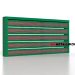 Планкен для забора Printec под дерево 120 mm RAL 6002 – покрытие матовое, толщина 0,45 мм в Хабаровске  | фото 3