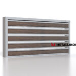Планкен для забора Printec под дерево 120 mm RAL 7004 – покрытие матовое, толщина 0,45 мм в Хабаровске  | фото 3